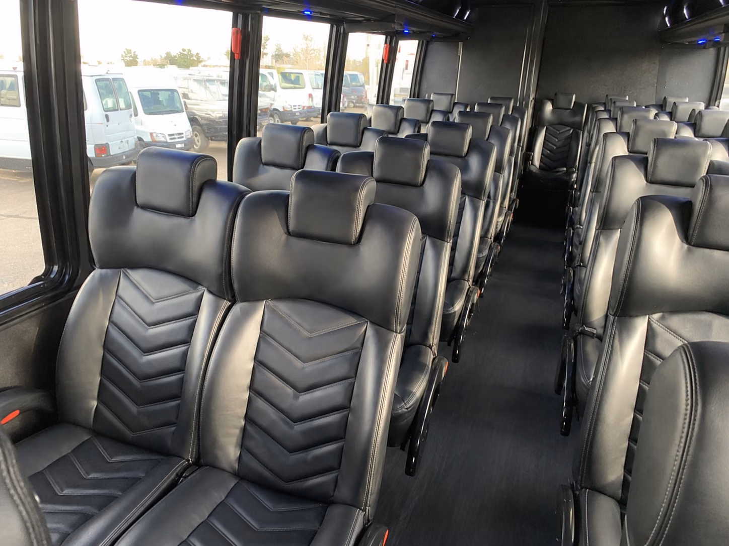 boston 15 passenger minibus interior