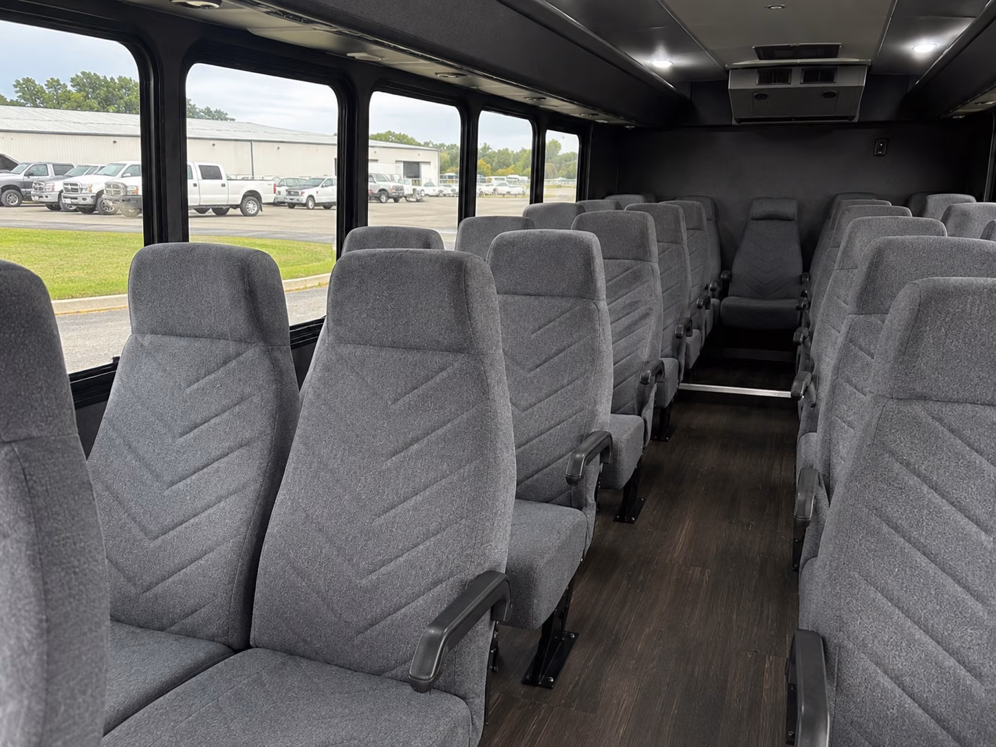 boston 18 passenger minibus interior