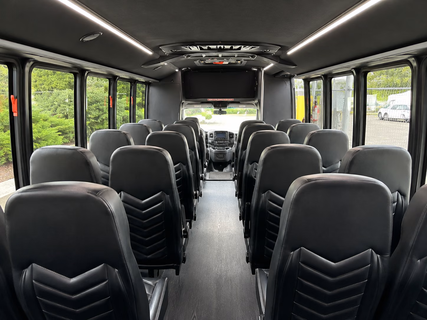 boston 20 passenger minibus inside