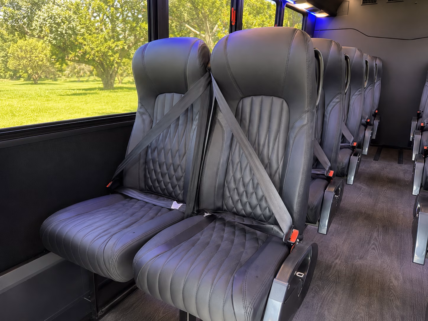 boston 20 passenger minibus interior
