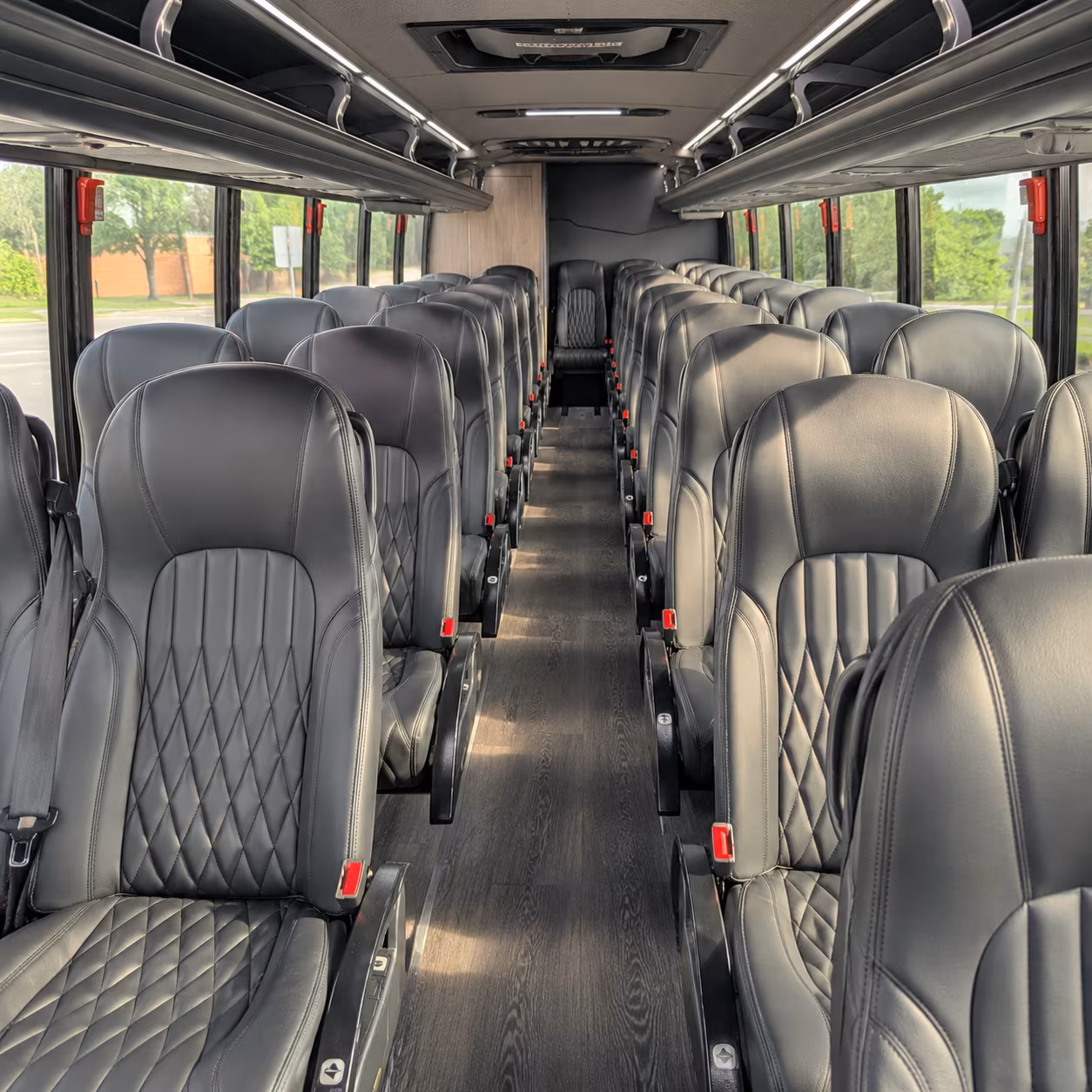 boston 30 passenger minibus inside