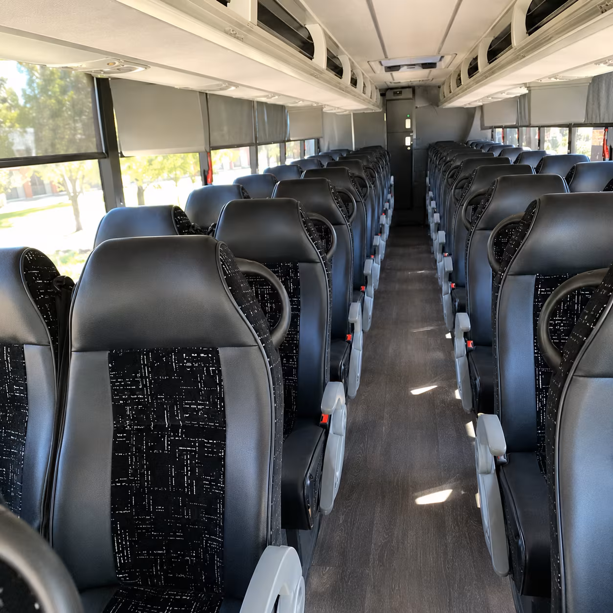 boston 56 passenger charter bus interior