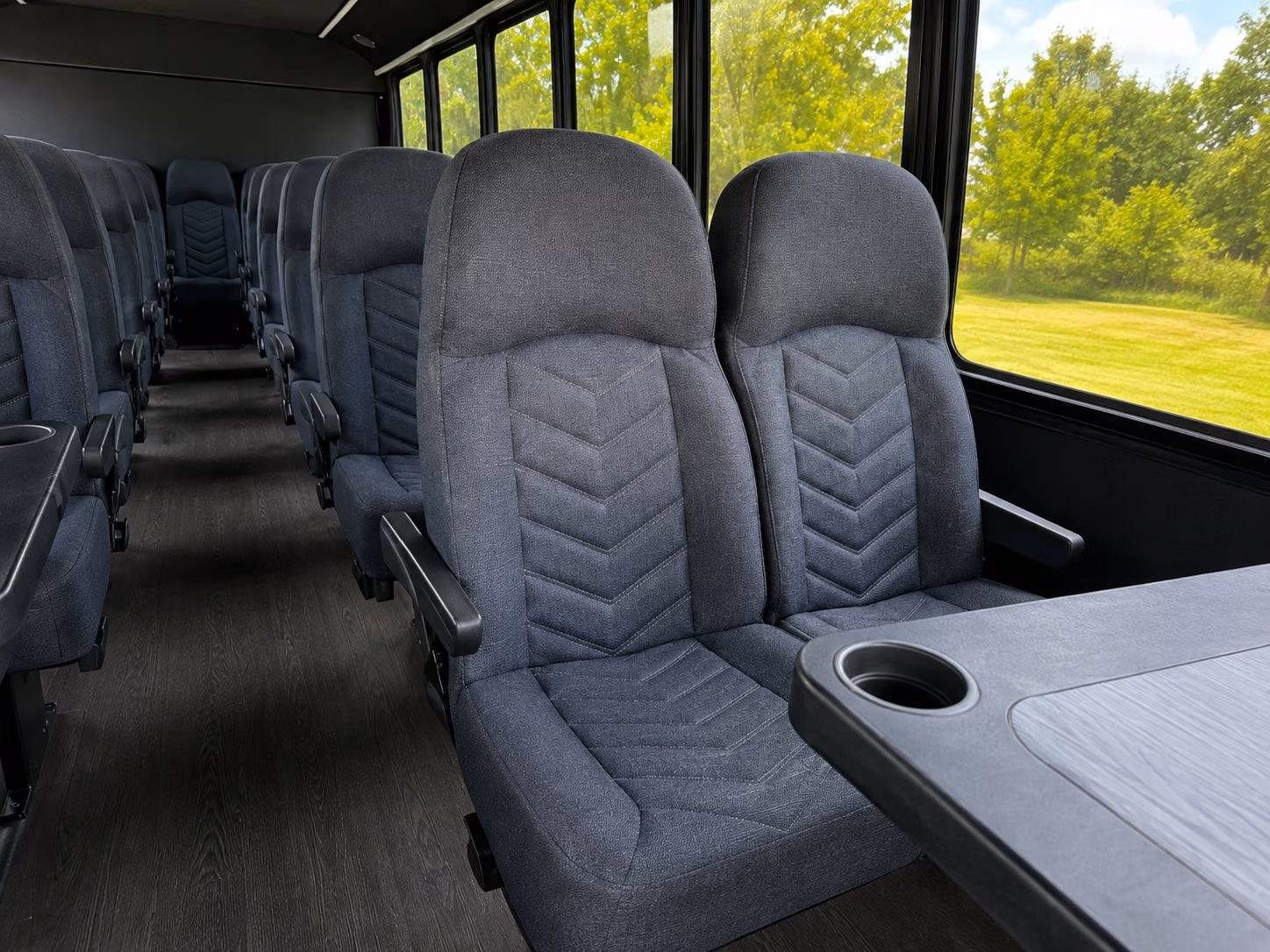 buses for weddings at seaport and waterfront venues in boston